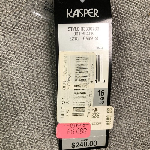 Neu mit Etikett Kasper Blazer Bleistiftrock Anzug Set Damen 16 schwarz Business Büro Freizeit - Bild 6 von 16