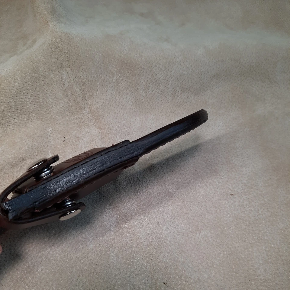 Funda de cuchillo de cuero personalizada que se adapta a un cuchillo de combate Ka bar Marine Shorty Foto 4 de 4