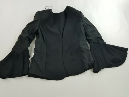 Vince Camuto women essentials jacket blazer 9699535E rich black sz 0P $139 - Afbeelding 12 van 12