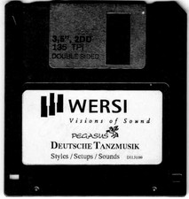WERSI Diskette  Deutsche Tanzmusik   für Pegasus, Phon X, Performer
