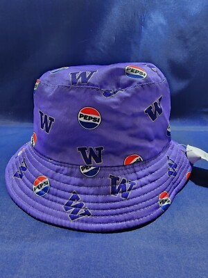 University Of Washington Huskies Purple Pepsi Bucket Hat Cap