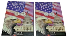 HE Harris Washington Quarters state series 1999 & 2000 Folders NEW pair- unused