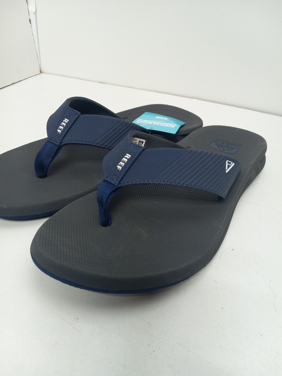 Reef Phantom II Sandals Flip Flops Navy Blue Gray Mens Sz 13