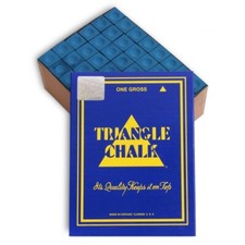 TRIANGLE Pool cue Billiard CHALK - ONE GROSS - 144 PCS - Choose your color