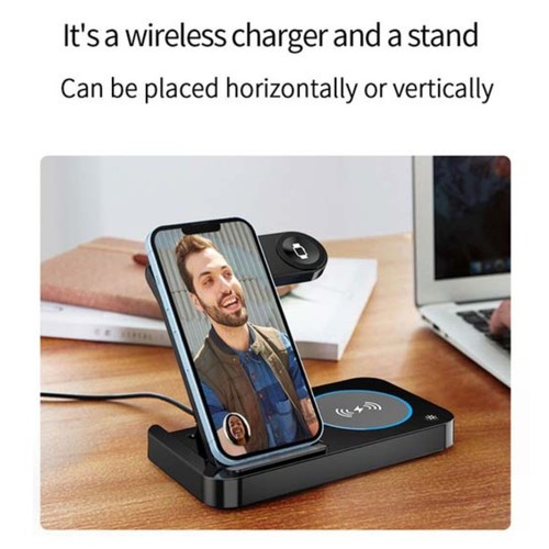 4in1 15W Magnetic Wireless Charger Station Dock For Apple Watch Air Pods iPhone - Picture 11 of 24