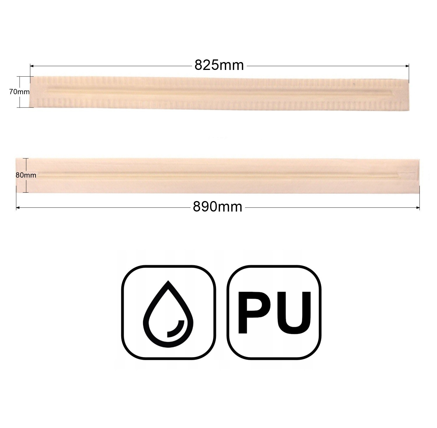 Sauglippen-Satz Für KÄRCHER B40, B60, BD/BR 50/50 – Abziehlippe / Gummilippe, Ersatzteil GY/K-213-P