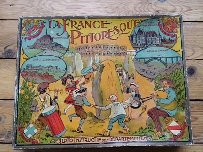 RARE Jeu du GENIE FRANCAIS à travers le MONDE par SAUSSINE - Années 50