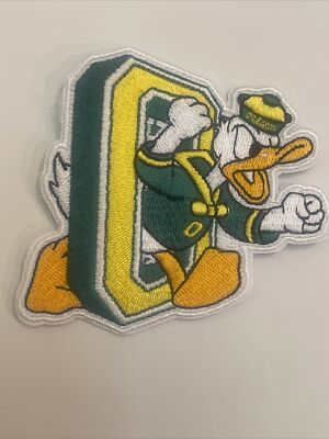 #ad UO Oregon Ducks Vintage Embroidered Iron On Patch 3” x 3” $5.99