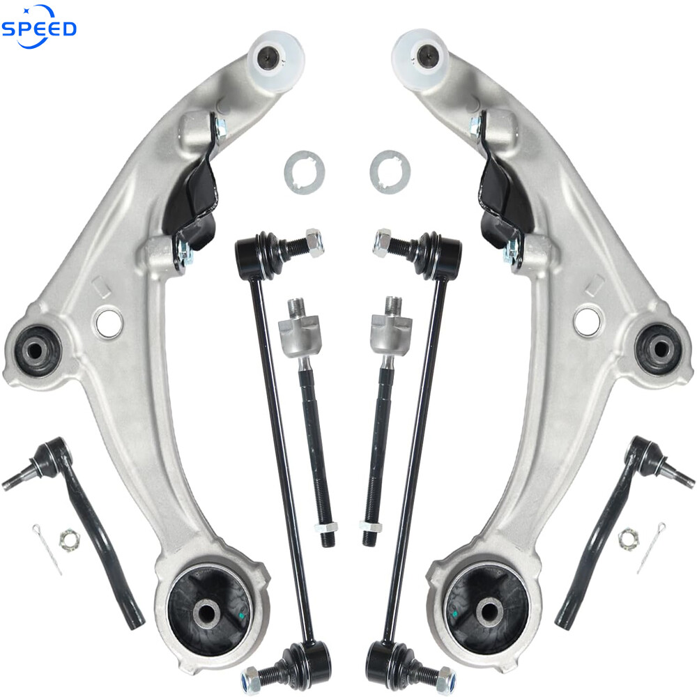 8Pcs Suspension Kit Control Arms Tie Rod Sway Bar For 2007-2013 Nissan Altima