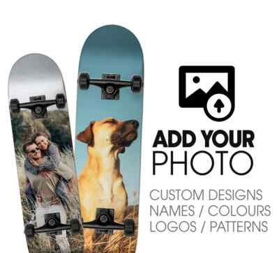 Maßgeschneiderte personalisierte Fügen Sie Ihr Bild Design Skateboard Decks Kunst Skins Abdeckung