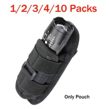 1-10 Packs LED Flashlight Pouch Torch Holster Belt Carry Case Holder 360° Rotat