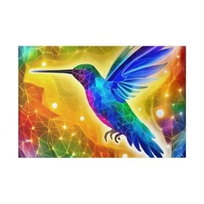 Hummingbird Matte Canvas, Stretched, 0.75"