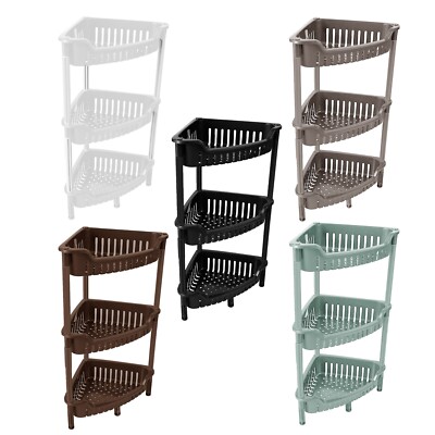 3 Ebenen Eck Dusche Kunststoff Caddy Badezimmer Aufbewahrung Regal Regal Organizer Ordnung