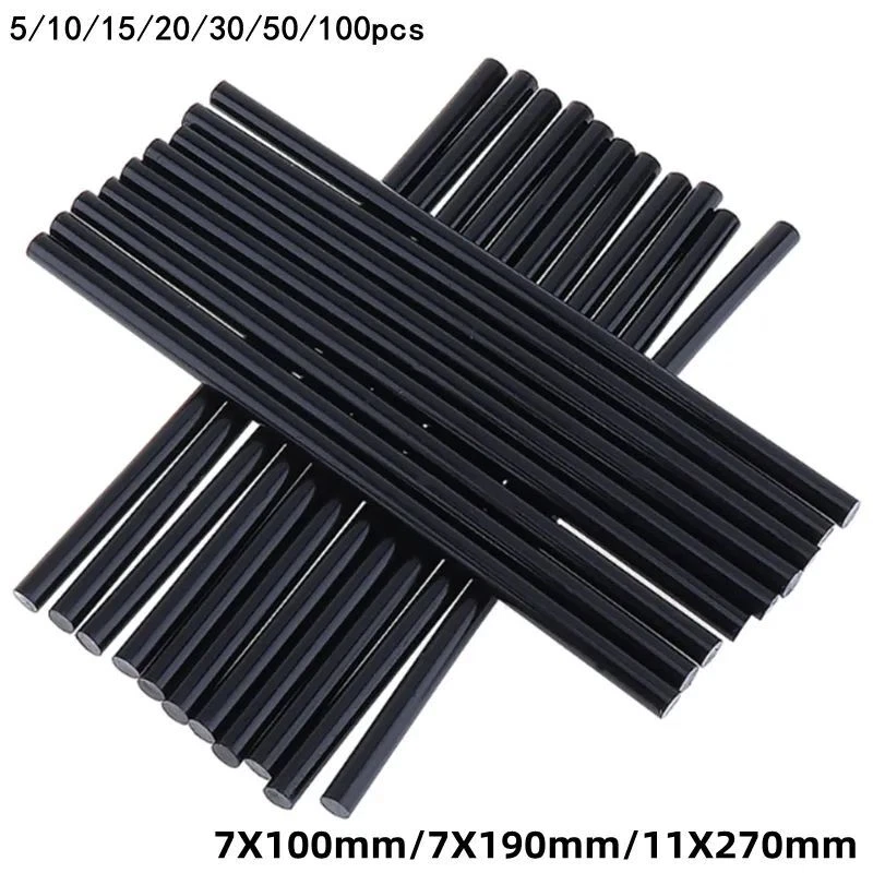 Black Hot Glue Sticks Silicone Rod for 7mm /11mm DIY Art Craft Home Fix  Repair