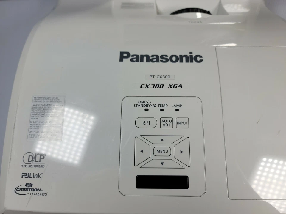 PANASONIC PT-CX300U DLP PROJECTOR 720p HDTV 4:3 PTCX300U 1100 HOURS #S-A - Image 2 of 4
