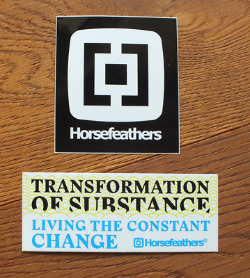 2 X Sticker Aufkleber Horsefeathers Snowboard Freeride Ski Outdoor  