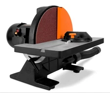 WEN 65812 12-Inch Benchtop Disc Sander with Miter Gauge & Dust Collection System