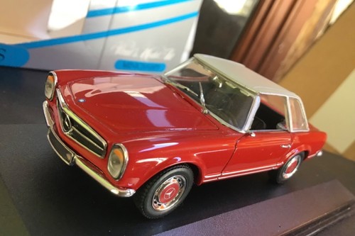 1/43  MINICHAMPS  Mercedes - Benz,  280 SL pagoda. Red , mint+++!   - Picture 7 of 12