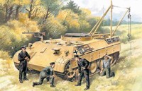 Bergepanther With German Tank Crew (4 Zahlen) 1:3 5 Kunststoff Modell Kit Icm