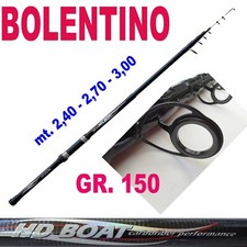 canna da barca bolentino pesca in mare lago metri 2,40 - 2,70 - 3 grammi 150 