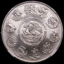 Estados Unidos Mexicanos 1 Onza (31,1 gramosg) 2000 México KM-639 Encapsulada
