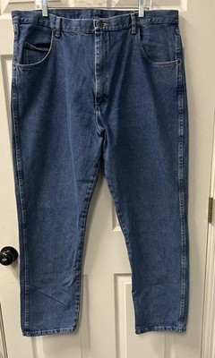 Men s Wrangler Blue Ridge Denim Jeans 42 X 32 Boot Cut