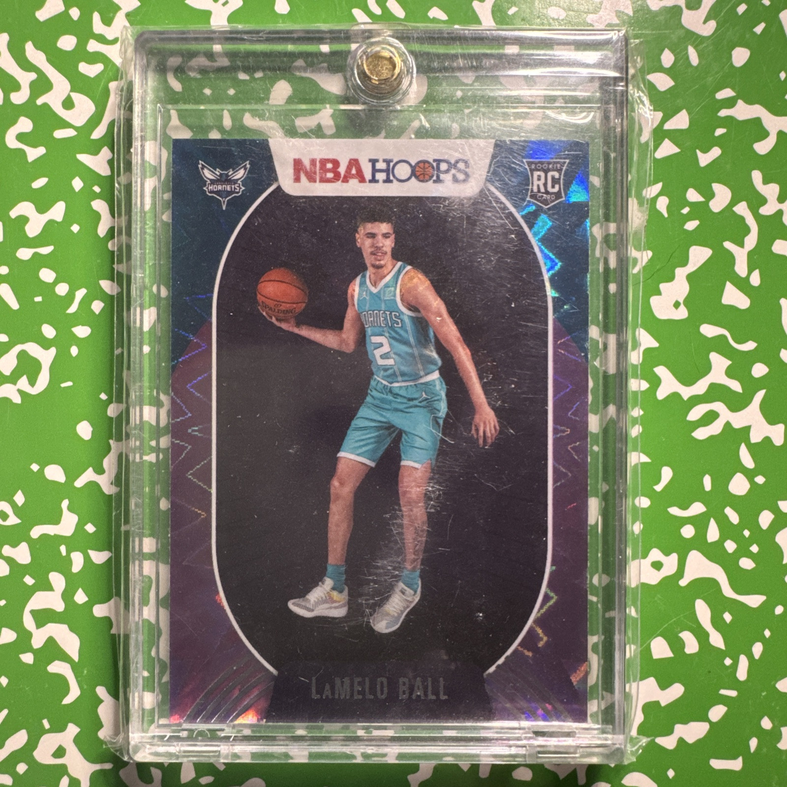 2020-21 Panini NBA Hoops Purple Explosion - #223 LaMelo Ball (RC)