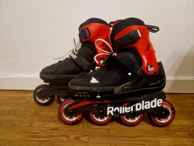 Rollerblade Inlineskates größenverstellbar EU 33 36,5 rot schwarz  | Kinder