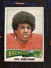 1975 Topps #350 Otis Armstrong Rookie Card Vintage NFL Football EX Broncos RC. rookie card picture