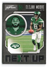 2021 Panini Playbook #NXT-EMO Elijah Moore Next Up New York Jets