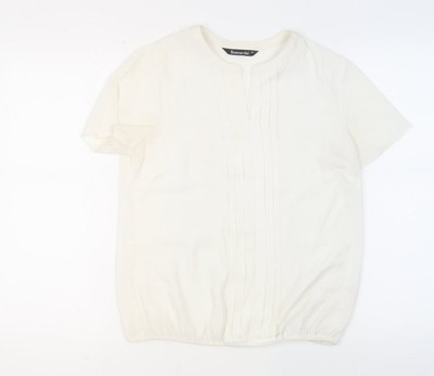 Bonmarché Damenbluse weiß, Größe 10, lässige Eleganz