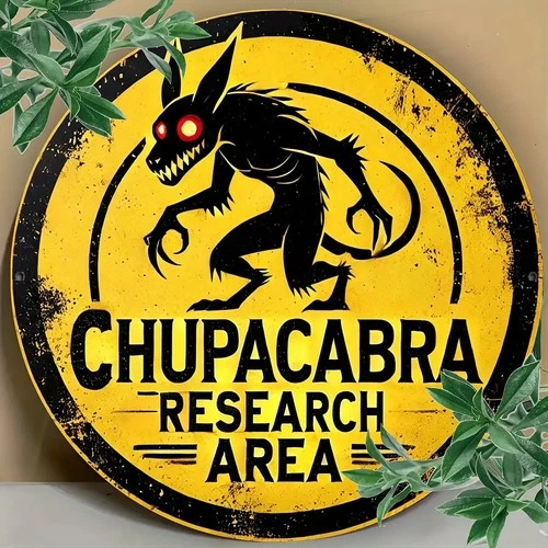 Vintage Chupacabra Cryptid Creature Tin Metal Signs Home Décor 8x8