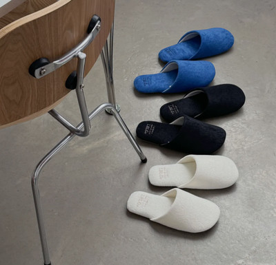 [LABELLACO] Kuscheliges Handtuch Kissen Indoor Hausschuhe / Heimstoff /...