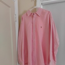 Ralph Lauren Men's 18 34/35 Button Front Long Sleeve Shirt