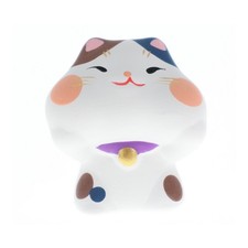 Ryukodo Chubby-Cheek Cat Omikuji Fortune Figurine