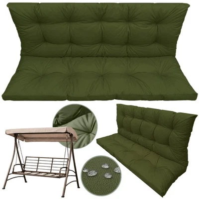 Balançoire de jardin banc coussin épais 150 x 60 x 50 imperméable - Photo 1/4