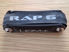  Lezyne Compact RAP-6 multi tool. Good for roadside repairs.