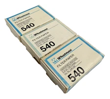 Lot of 3x G.E. / Whatman 1540-324 540 Hardened Ashless 2.4cm Filter Paper