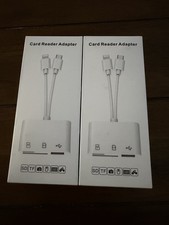 LOT Card Reader Adapter iPhone and Type C Free Fast Shipping From USA Brand New