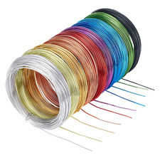 PH Pandahall 650 Feet 10 Rolls 1Mm Aluminum Craft Wire 18 Gauge Flexible Floral