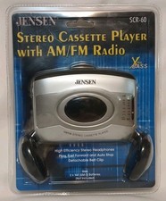 Jensen SCR-60 Portable Stereo Cassette Tape Player AM/FM Radio NEW,SEALED 