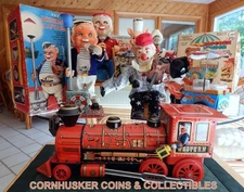 1960'S WESTERN SPECIAL LOCOMOTIVE WITH LANTERN BATTERY OPERATED  MINT  VIDEO