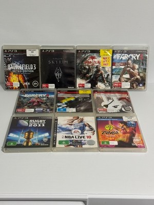 PS3 Games x 10 - Free Post Farcry 3 & 4,NBA 10, Red Dead Redemption, WWE 12,