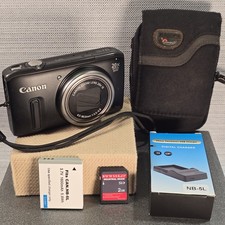 Canon PowerShot SX260 HS Fotocamera Digitale 12 MP, Nero