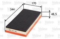 Luftfilter Valeo 585346 Filtereinsatz FüR XJ V40 S40 Cherokee Wrangler YJ Jeep 1