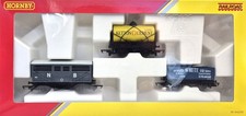 Hornby Railroad R60135 Tank Wagon, Open Wagon & Brake Van Mixed Triple Pack