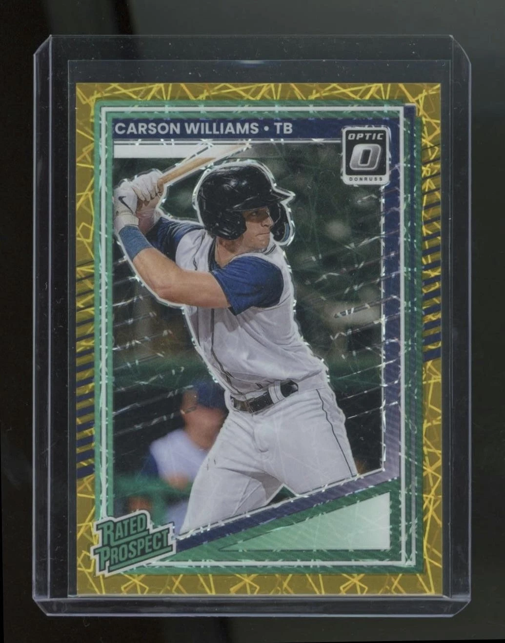 Carson Williams 2025 Panini Donruss Optic Gold Prizm Rated Prospect Card #/10