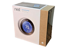Nest Learning Thermostat - 3rd Generation Stainless Steel T3007es; BRAND NEW