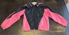 Vintage TRACK  COURT pink stripe Full Zip TRACK JACKET Mens Medium