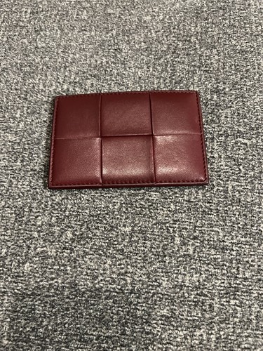 BOTTEGA VENETA Cassette CREDIT CARD CASE WALLET - BAROLO (BURGUNDY) Retails $420